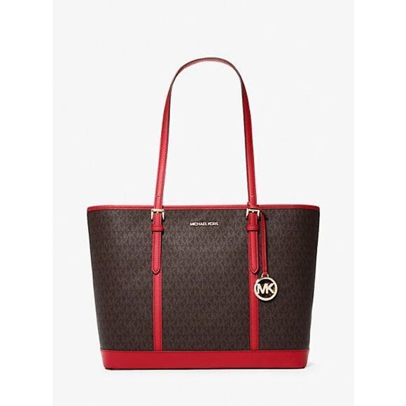 ‎Michael Kors Jet Set Travel Large Logo Tote Bag - Picture 1 of 16